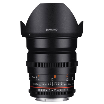 buy Samyang 24mm T1.5 VDSLRII Cine Lens for Nikon F Mount in India imastudent.com