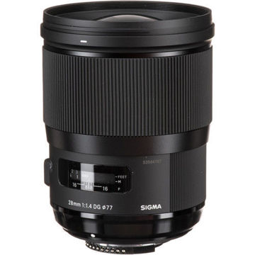 Sigma 28mm f/1.4 DG HSM Art Lens for Nikon F in India imastudent.com