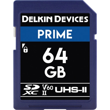 Delkin Devices 64GB Prime UHS-II V60 SDXC Memory Card in India imastudent.com