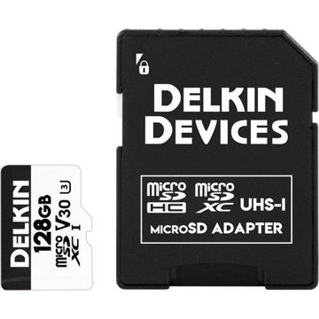 Delkin Devices 128GB Advantage UHS-I microSDXC Memory Card with SD Adapter in India imastudent.com