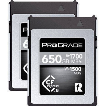 ProGrade Digital 650GB CFexpress 2.0 Type B Cobalt Memory Card (2-Pack) in India imastudent.com