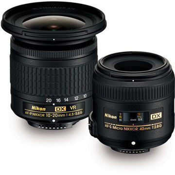 Nikon Landscape & Macro 2 Lens Kit with 10-20mm f/4.5-5.6 and 40mm f/2.8 Lenses in India imastudent.com