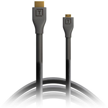 Tether Tools H2D1-BLK TetherPro Micro-HDMI to HDMI Cable with Ethernet (Black, 1') in India imastudent.com