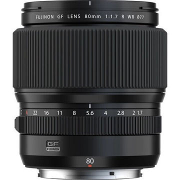 FUJIFILM GF 80mm f/1.7 R WR Lens price in india features reviews specs	
