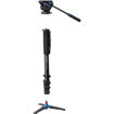 Benro A48FDS4 Series 4 Aluminum Monopod with 3-Leg Locking Base and S4 Video Head in India imastudent.com
