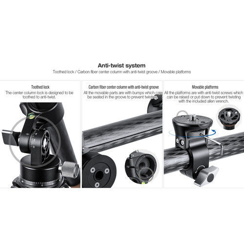 Buy Leofoto HC32 KIT Carbon Fiber Horizontal Tripod Arm Kit at Lowest