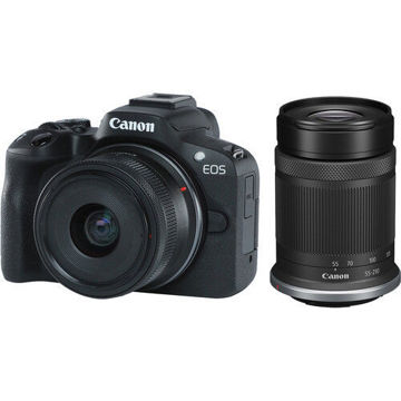 Canon EOS R50 Mirrorless Camera with 18-45mm and 55-210mm Lenses in India imastudent.com