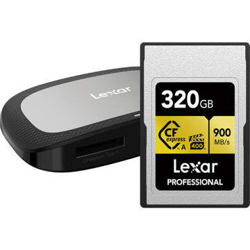 Lexar 320GB Professional CFexpress Type A Card GOLD Series with Card Reader in India imastudent.com