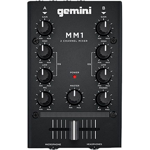 名機 GEMINI MM1 2チャンネル 手のひらサイズ アナログDJミキサー Buy Gemini MM1 2-Channel Compact Mixer at Lowest Price in India