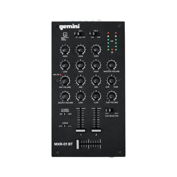 Gemini MXR01BT 2-Channel Professional DJ Mixer with Bluetooth Input in India imastudent.com