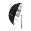 Jenie VENUS Deep Parabolic Umbrella 165cm Silver in India imastudent.com