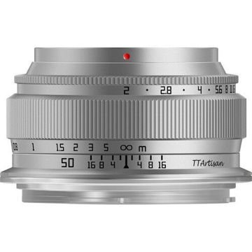 TTArtisan 50mm f/2 Lens for FUJIFILM X Silver in India imastudent.com