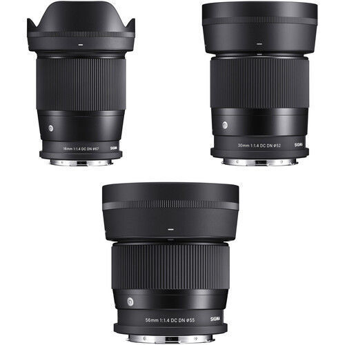 Buy Sigma 16mm, 30mm, and 56mm f/1.4 DC DN Contemporary Lenses Kit ...
