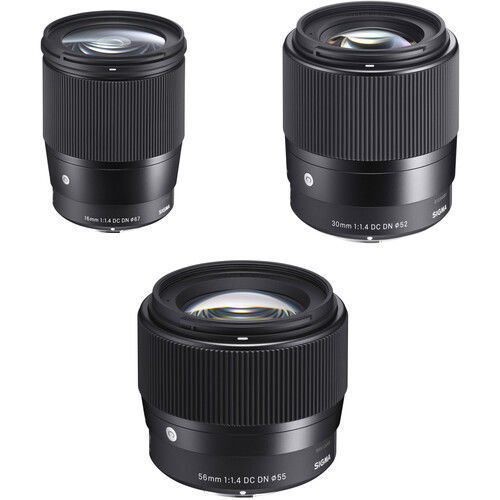 Sigma 30mm F1.4 Contemporary DC DN Lens for Sony E Mount Cameras with  Essential Photo and Travel Bundle