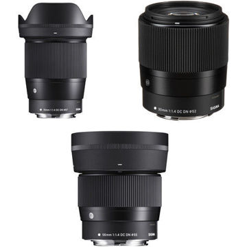 Sigma 16mm, 30mm, and 56mm f/1.4 DC DN Contemporary Lenses Kit for Canon EF-M in India imastudent.com