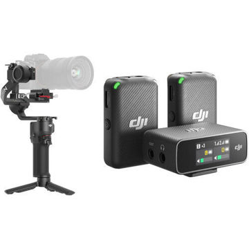 DJI RS 3 Mini Gimbal Stabilizer and 2-Person Wireless Microphone System in India imastudent.com