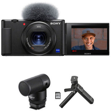 Sony ZV-1 Digital Camera With ECM-G1 Microphone Content Creator Kit in India Features Specs Reviews imastudent.com