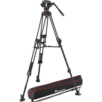 Manfrotto 504X Fluid Video Head & 645 FAST Aluminum Tripod with Mid-Level Spreader in India imastudent.com