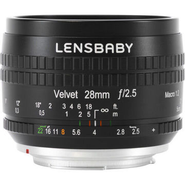 Lensbaby Velvet 28mm f/2.5 Lens for Nikon F (Black) in India imastudent.com
