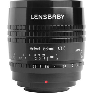 Lensbaby Velvet 56mm f/1.6 Lens for FUJIFILM X (Black) in India imastudent.com