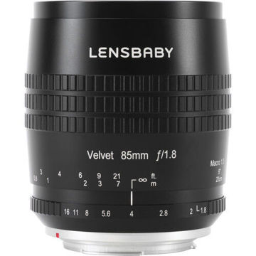 Lensbaby Velvet 85mm f/1.8 Lens for Leica L (Black) in India imastudent.com