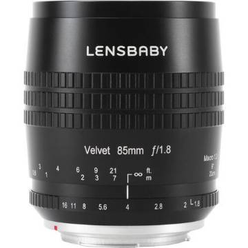 Lensbaby Velvet 85mm f/1.8 Lens for FUJIFILM X (Black) in India imastudent.com