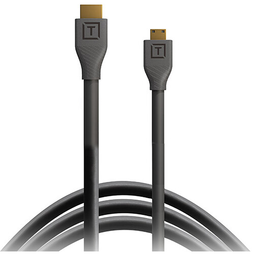 Tether Tools TetherPro Mini-HDMI to HDMI Cable with Ethernet (Black, 1') price in india features reviews specs