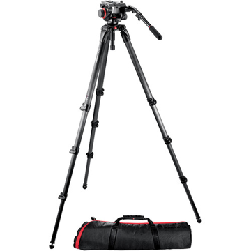Manfrotto 504HD Head with 536 3-Stage Carbon Fiber Tripod System price in india features reviews specs