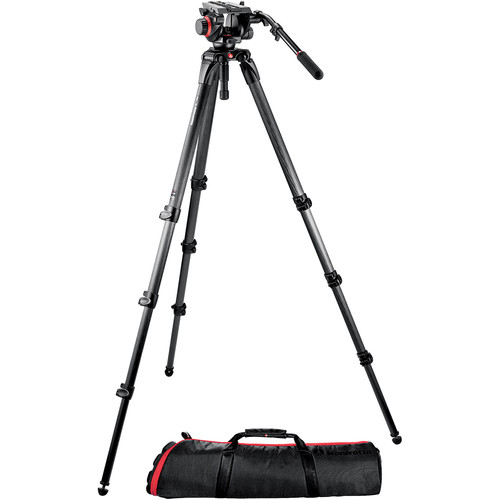 Buy Manfrotto 504HD Head with 536 3-Stage Carbon Fiber Tripod