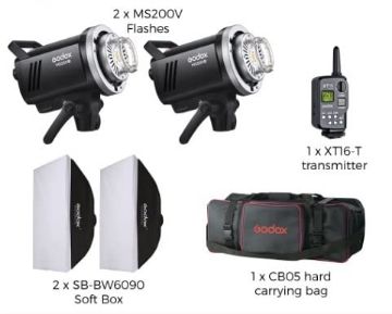 Godox MS200-V Studio Flash Monolight (2-Light Kit) in india features reviews specs