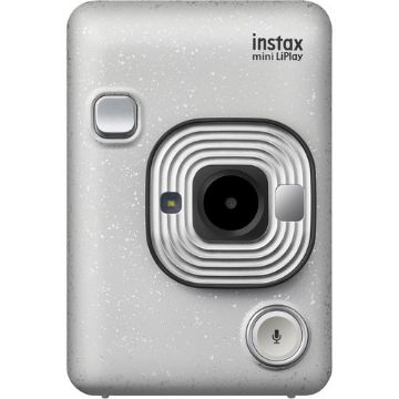 FUJIFILM INSTAX Mini LiPlay Hybrid Instant Camera (Stone White) in india features reviews specs	