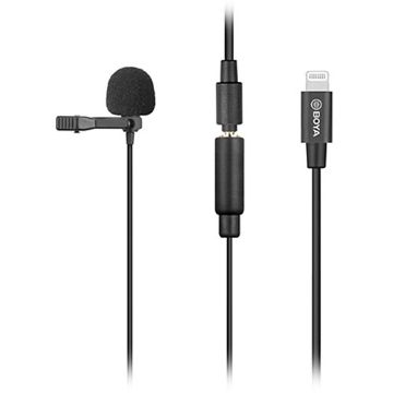 BOYA BY-M2 Digital Omnidirectional Lavalier Microphone with Detachable Lightning Cable (iOS) in india features reviews specs