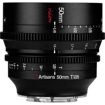 7artisans 50mm T1.05 Vision Cine Lens for RF Mount in india features reviews specs