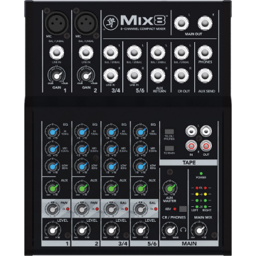 Picture of Mackie Mix8 - 8-Channel Compact Mixer