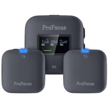 ProFocus PF55 Dual Channel Wireless Microphone in India imastudent.com