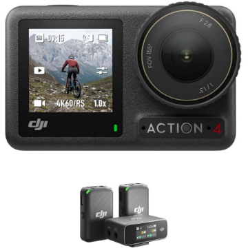 Lowest 4 Combo DJI India in Mic Standard Kit Action Buy Wireless Camera Osmo Price at with
