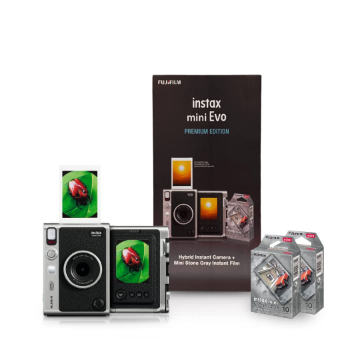 Fujifilm Instax Mini Evo Hybrid Camera Premium Edition in india features reviews specs	