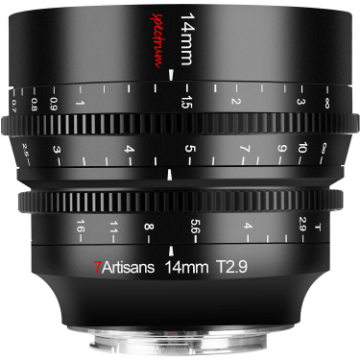 7artisans Spectrum 14mm T2.9 Prime Cine Lens For Canon RF india features reviews specs