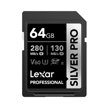 Lexar Professional 64GB SILVER PRO SDXC UHS-II Card (SILVER Series) in india features reviews specs	