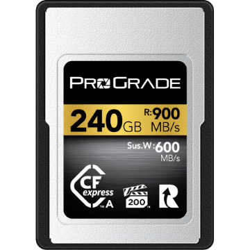 ProGrade Digital 240GB CFexpress 2.0 Type A Gold Memory Card in india features reviews specs