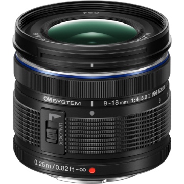 OM SYSTEM M.Zuiko Digital ED 9-18mm f/4-5.6 II Lens in india features reviews specs