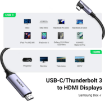Ugreen MM142 Usb-C To Hdmi Male To Male Cable Aluminum Shell 1.5M  india features reviews specs