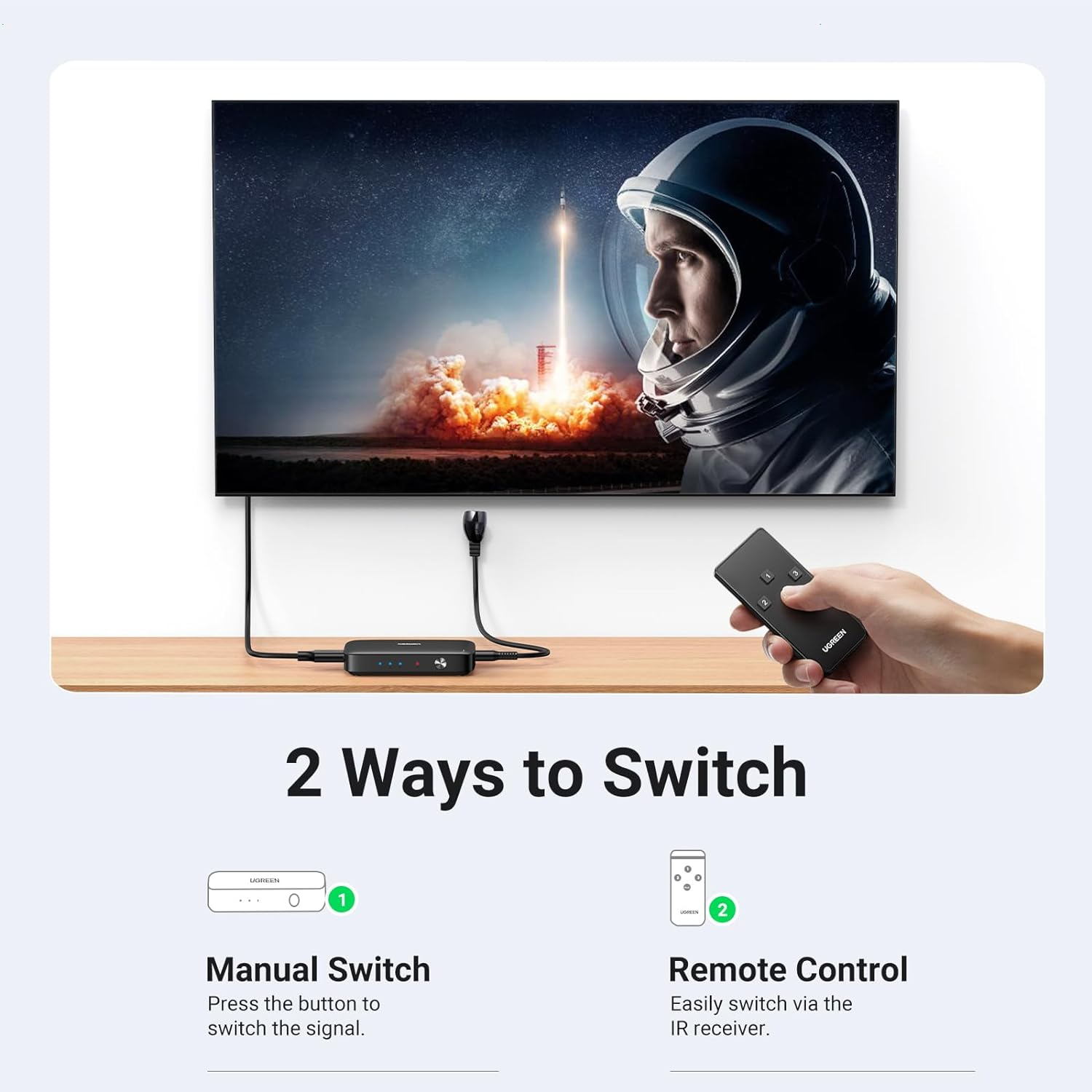 Ugreen CM332 Hdmi Switcher 3 In 1 Out 4K at 30Hz Lowest Price in India ...