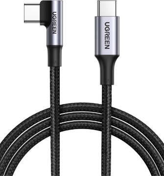 Ugreen US334 Usb-C 2.0 To Angled Usb-C M/M Braided Cable With Alu Shell 2M india features reviews specs