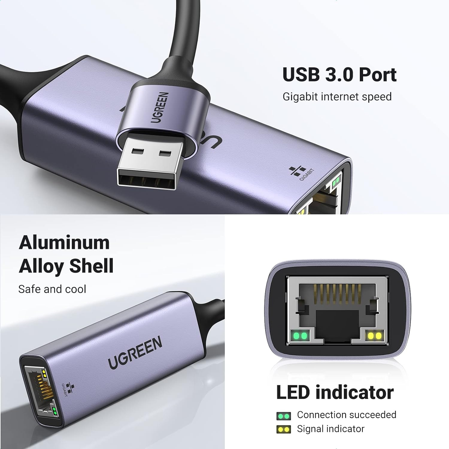 Ugreen CM209 Usb To Rj45 Ethernet Adapter Aluminum Case Lowest Price in ...