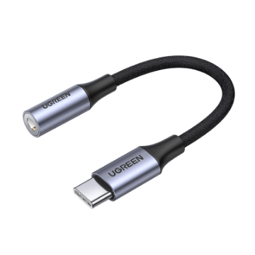 Ugreen AV161 Usb-C To 3.5Mm M/F Cable Alu Shell With Braided 10Cm india features reviews specs