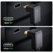 Ugreen HD103 Hdmi Cable Right Angle 90 Degree 1M india features reviews specs	