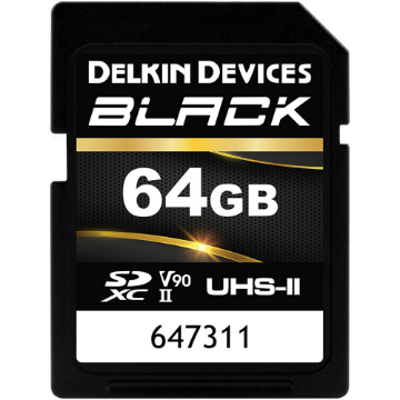 Delkin Devices 64GB Black UHS-II V90 SDXC Memory Card india features reviews specs