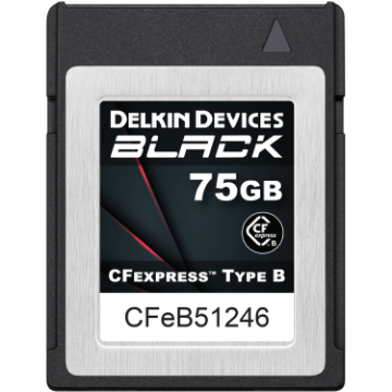 Delkin Devices 75GB BLACK CFexpress Type B Memory Card india features reviews specs