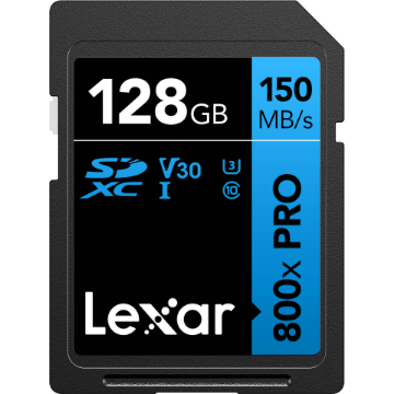 Lexar 128GB High-Performance 800x PRO UHS-I SDXC Memory Card (BLUE Series) in india features reviews specs